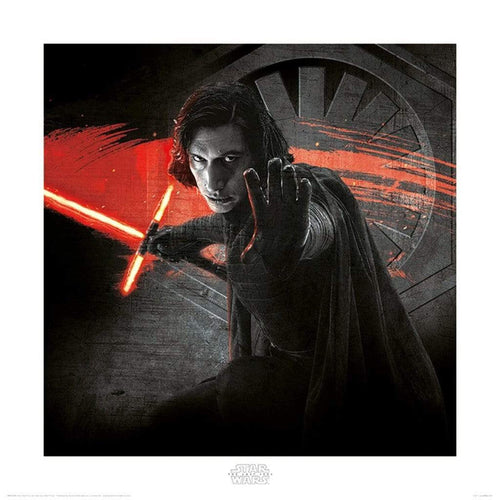 pyramid ppr45755 star wars the last jedi kylo ren force stampa artistica 40x40cm | Yourdecoration.it