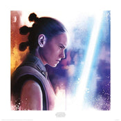 pyramid ppr45756 star wars the last jedi rey lightsaber paint stampa artistica 40x40cm | Yourdecoration.it