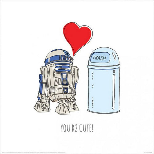 pyramid ppr45998 star wars you r2 cute stampa artistica 40x40cm | Yourdecoration.it