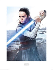 pyramid ppr51029 star wars the last jedi rey engage stampa artistica 60x80cm | Yourdecoration.it