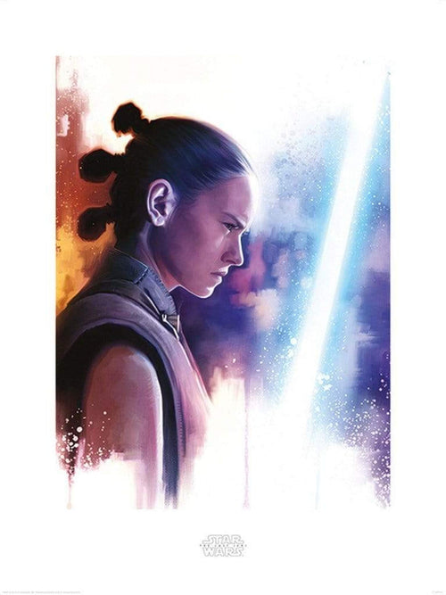 pyramid ppr51030 star wars the last jedi rey lightsaber paint stampa artistica 60x80cm | Yourdecoration.it