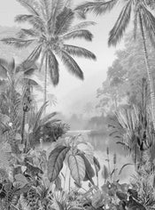 R2 008 Komar Lac Tropical Black And White Carta Da Parati In Tessuto Non Tessuto 200X270cm 2 Strisce_814B2Dcf 1Ab9 484D Bab4 8Ecd6Ece4099 | Yourdecoration.it