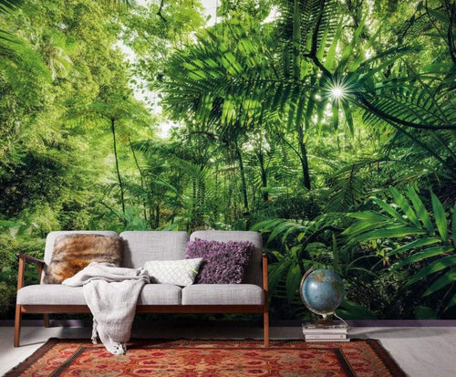 Sh041 Vd4 Komar Into The Jungle Carta Da Parati In Tessuto Non Tessuto 400X250cm 4 Strisce Ambiente | Yourdecoration.it