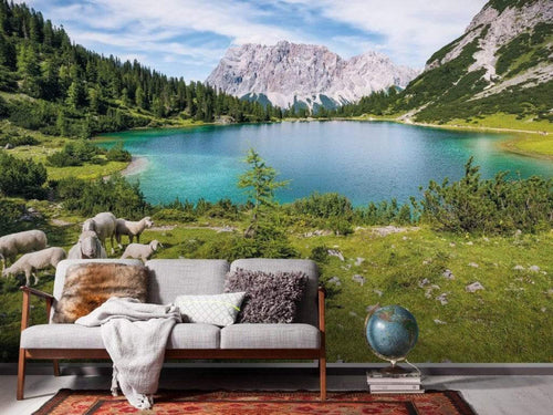 Sh070 Vd4 Komar Paradise Lake Carta Da Parati In Tessuto Non Tessuto 400X250cm 4 Strisce Ambiente | Yourdecoration.it