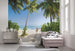 Sh088 Vd3 Komar Palmy Beach Carta Da Parati In Tessuto Non Tessuto 300X250cm 3 Strisce Ambiente | Yourdecoration.it