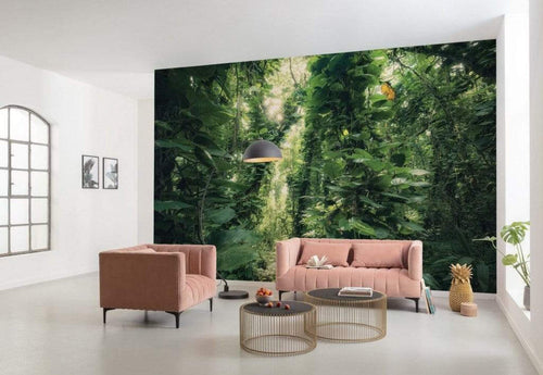 Shx9 114 Komar Green Leaves Carta Da Parati In Tessuto Non Tessuto 450X280cm 9 Strisce Ambiente_29Cc4879 5Ab2 45F1 9256 8C7484532C8F | Yourdecoration.it