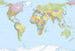 Xxl4 038 Komar World Map Carta Da Parati In Tessuto Non Tessuto 368X248C | Yourdecoration.it