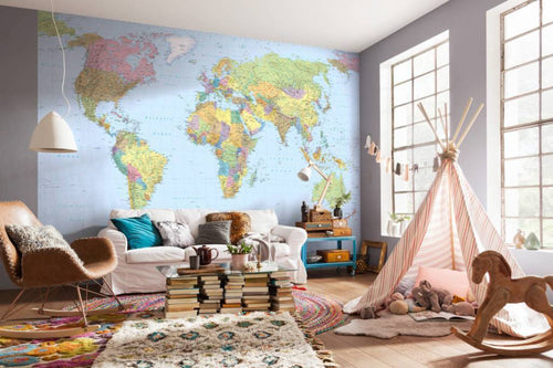 Xxl4 038 Komar World Map Carta Da Parati In Tessuto Non Tessuto 368X248C_D8Bd864F 9C9E 4502 85F2 4E5Dea6E22Be | Yourdecoration.it