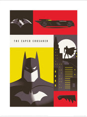 pyramid ppr54292 warner bros the caped crusader stampa artistica 30x40cm | Yourdecoration.it